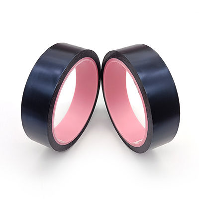 2.5mil Black ESD Polyimide Heat Resistant Tape For Oven Glass